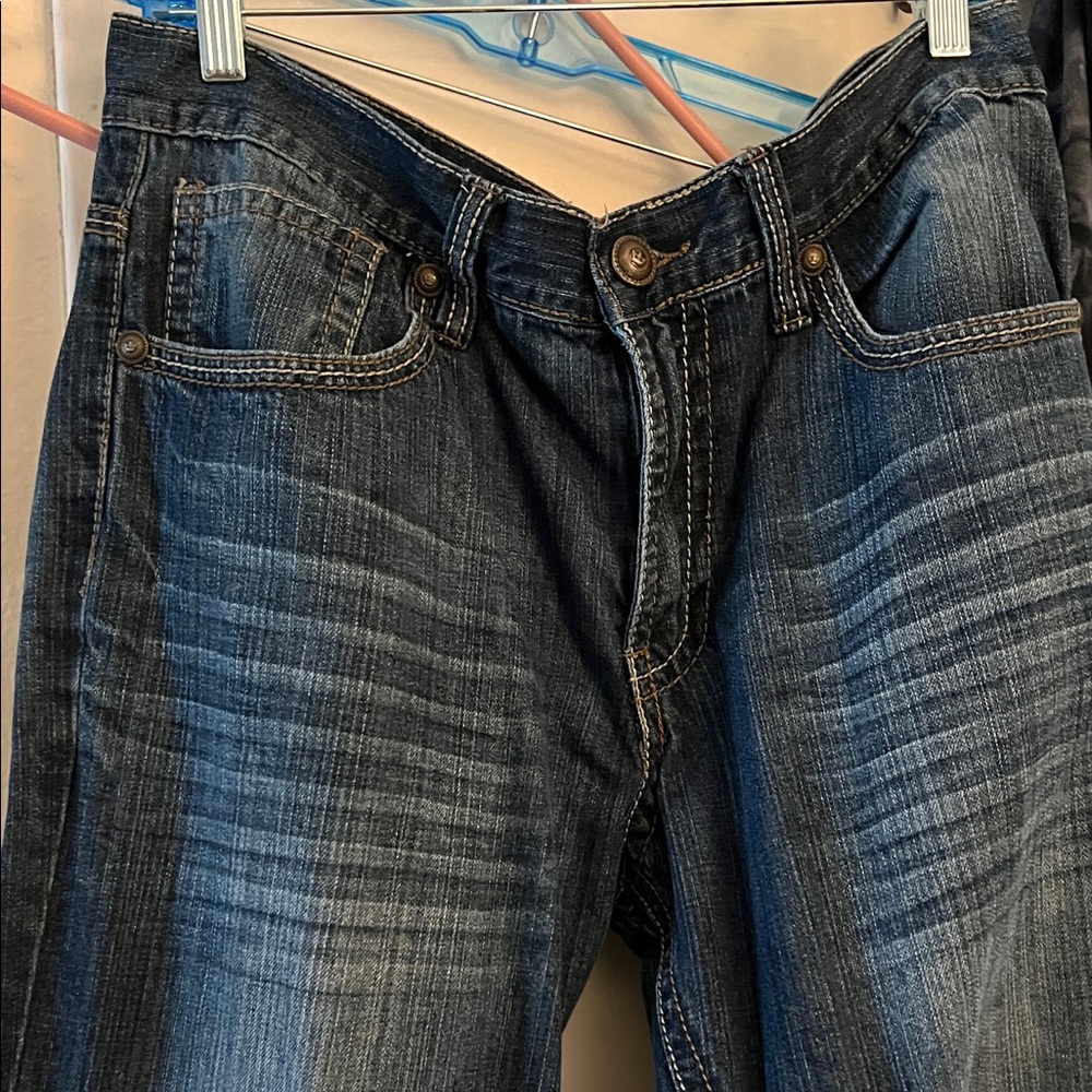 Relaxed Fit Dark Wash Jeans for Men